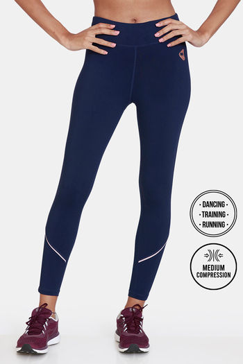 Buy Zelocity Quick Dry Gym Leggings - Maritime Blue